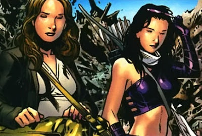 Hawkeye Hawkeye - Katherine Bishop %2528Earth 616%2529 and Jessica Jones %2528Earth 616%2529 from Young Avengers Presents Vol 1 6 001 -