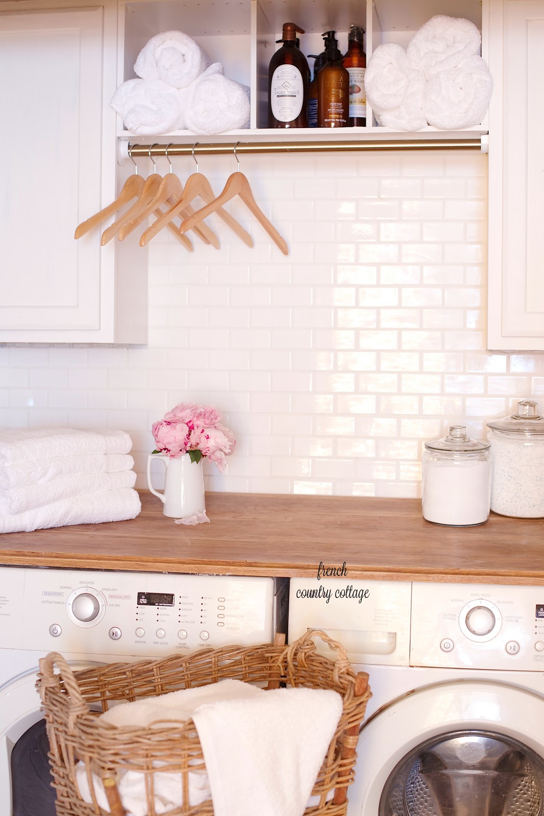 Under 500 Laundry Room Renovation Reveal French Country Cottage