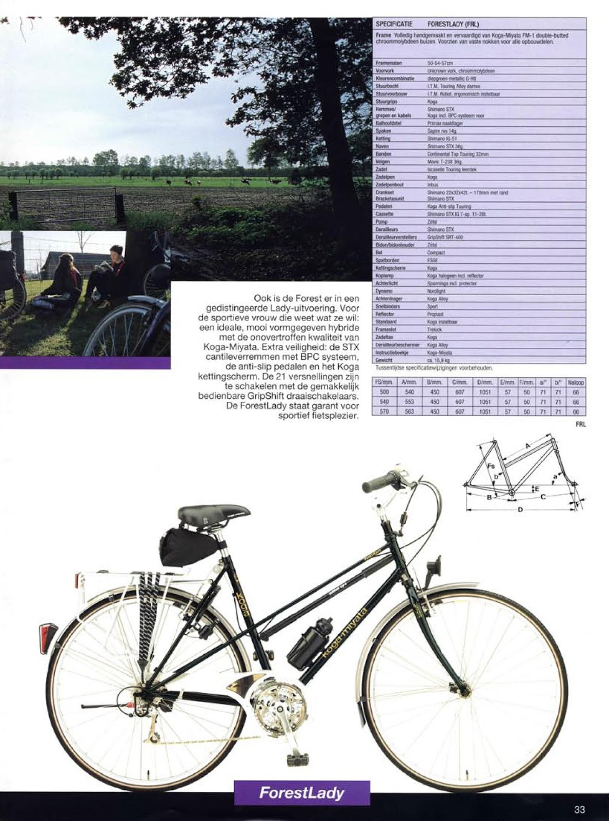 CATALOGUES KOGA MIYATA MIYATA 1996