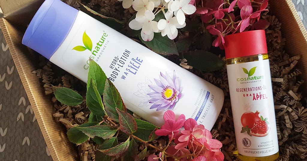 Cosnature -  dwa  kosmetyki do piel?gnacji cia?a : olejek z granatu i hydrolotion z lili? wodn?