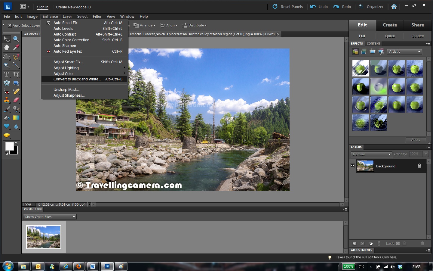 Black and White Conversion in Adobe Elements How to