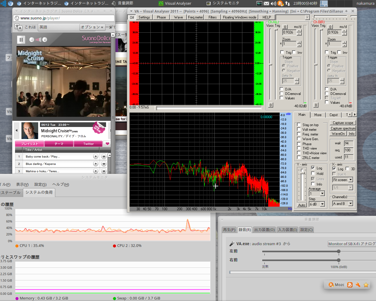 海谷の凧 UbuntuStudio12.04 + WineHQ + Visual Analyser2011