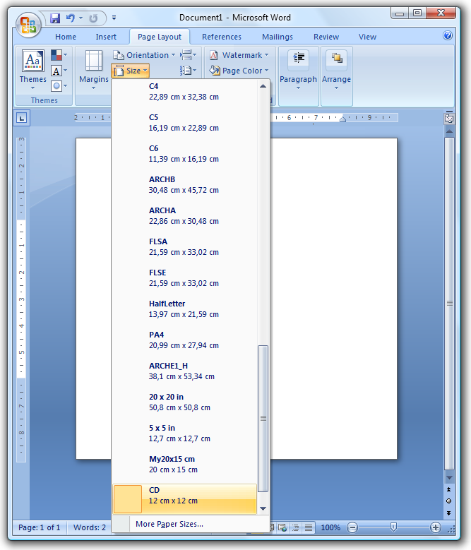 Untuk menentukan batas atau posisi naskah pada lembar kerja, maka pada menu page setup dapat dipilih