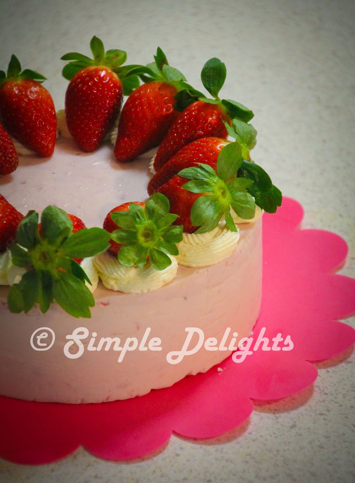 Simple Delights Strawberry Yogurt Cake