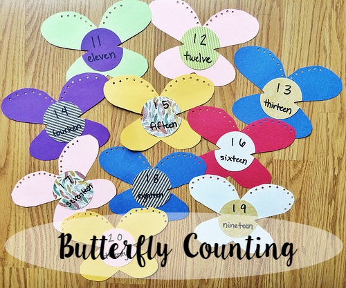 Preschool butterfly curriculum counting butterflies