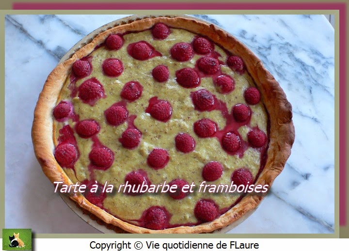 Tarte à La Rhubarbe Et Framboise vie-quotidienne-de-flaure.blogspot.com
