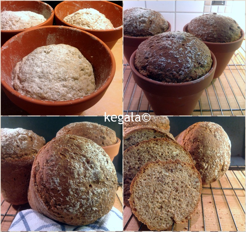 Kk = Kegala kocht: Quarkkornbrot im Tontopf