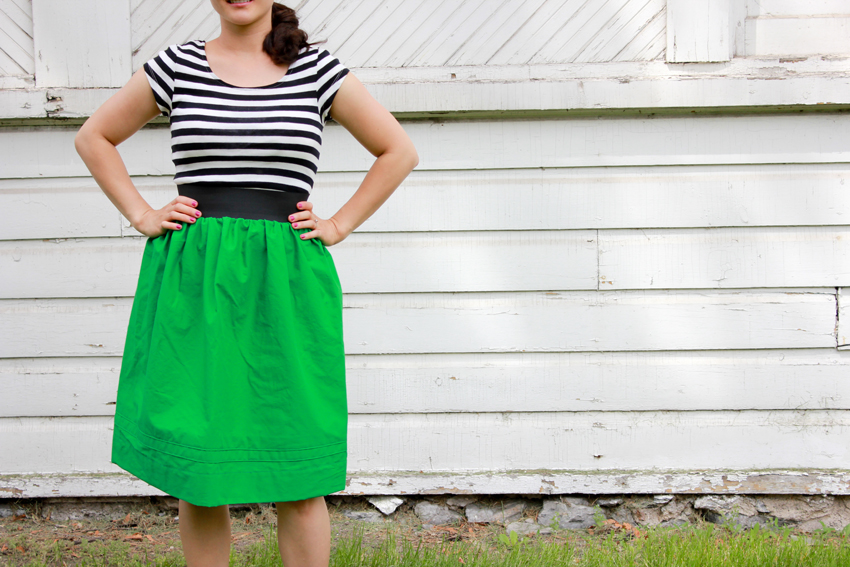 Green: Easy Mommy Skirt