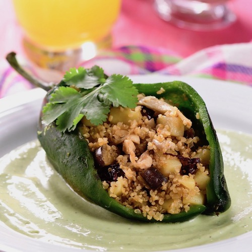 NOTICIAS TEZIUTLAN INFORMA CHILES POBLANOS CON RELLENO DE QUINOA