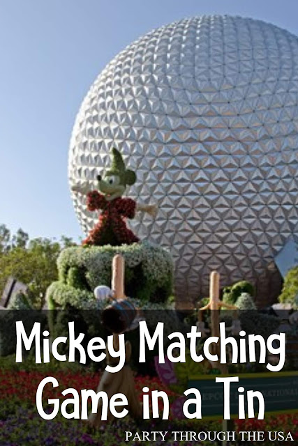 Travel Mickey Mouse Matching Game in an Altoid Tin // Party Through the USA