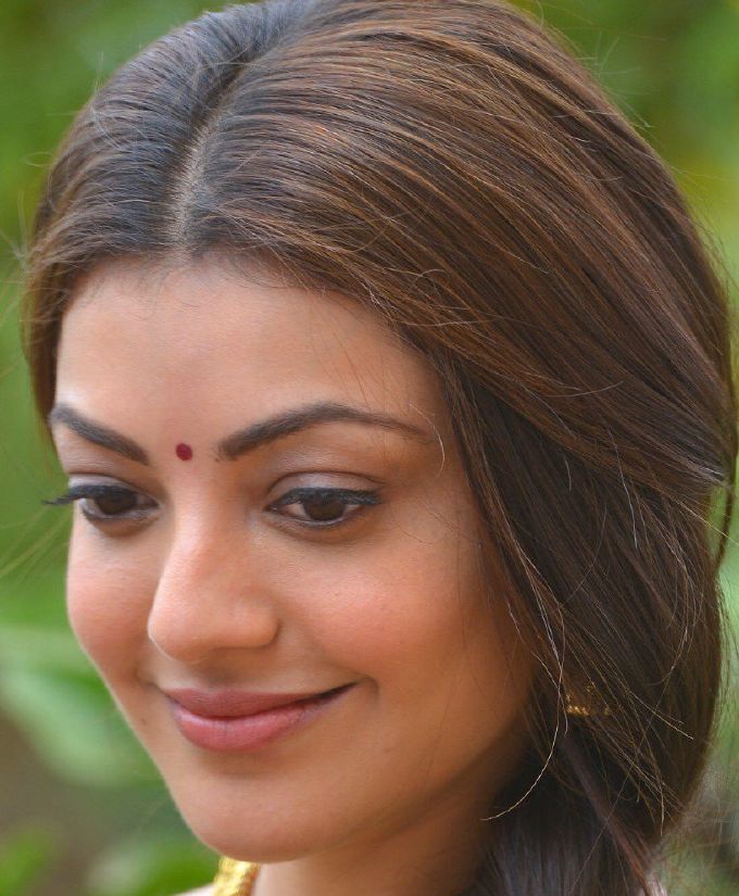 Gorgeous Tamil Model Kajal Agarwal Without Makeup Real Face Close Up South Indian Actress