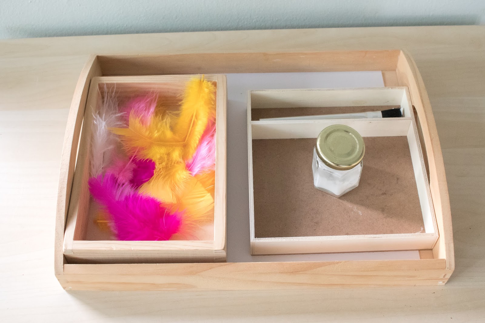 4 More Montessori Art Trays at 2