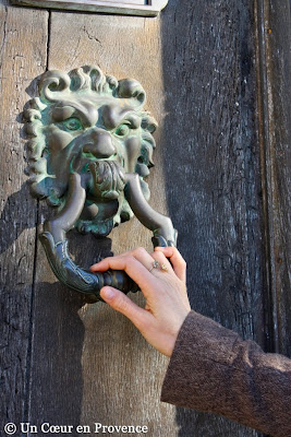 Old door knocker in Baux-de-Provence