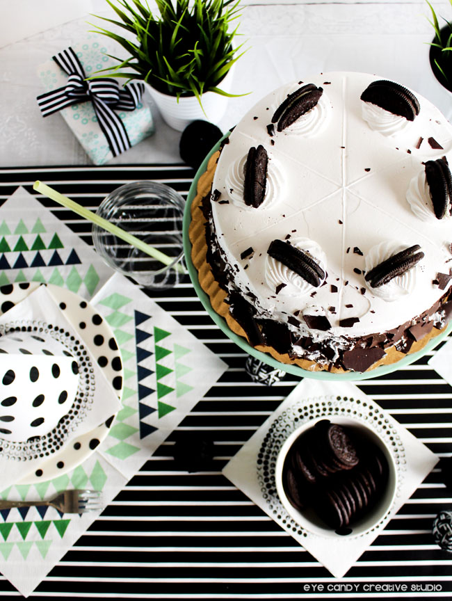 black & white birthday, cold stone creamery, cookies & creamery, OREO