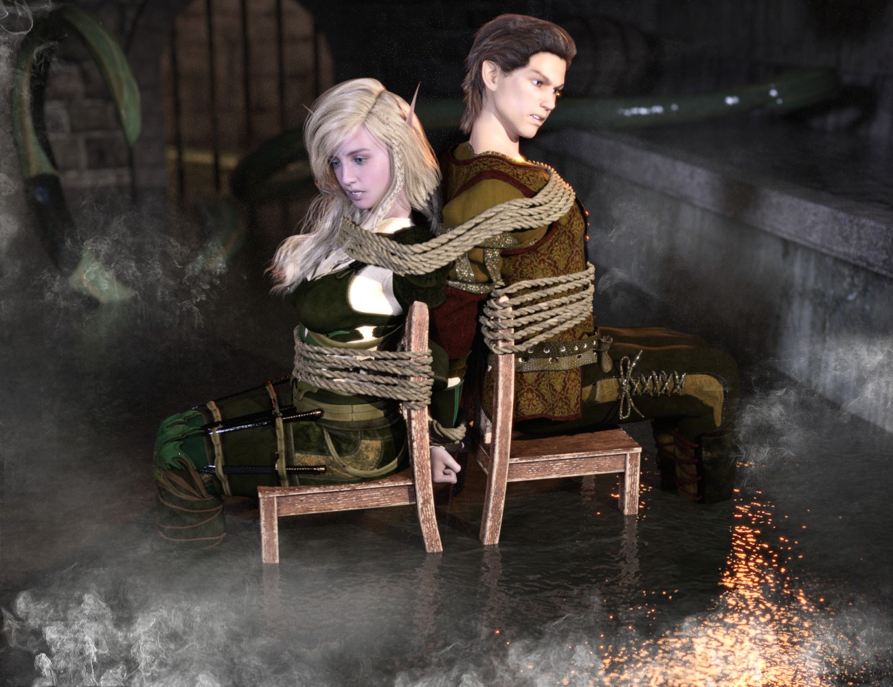 Tied Up! Genesis 2 - DAZ 3D