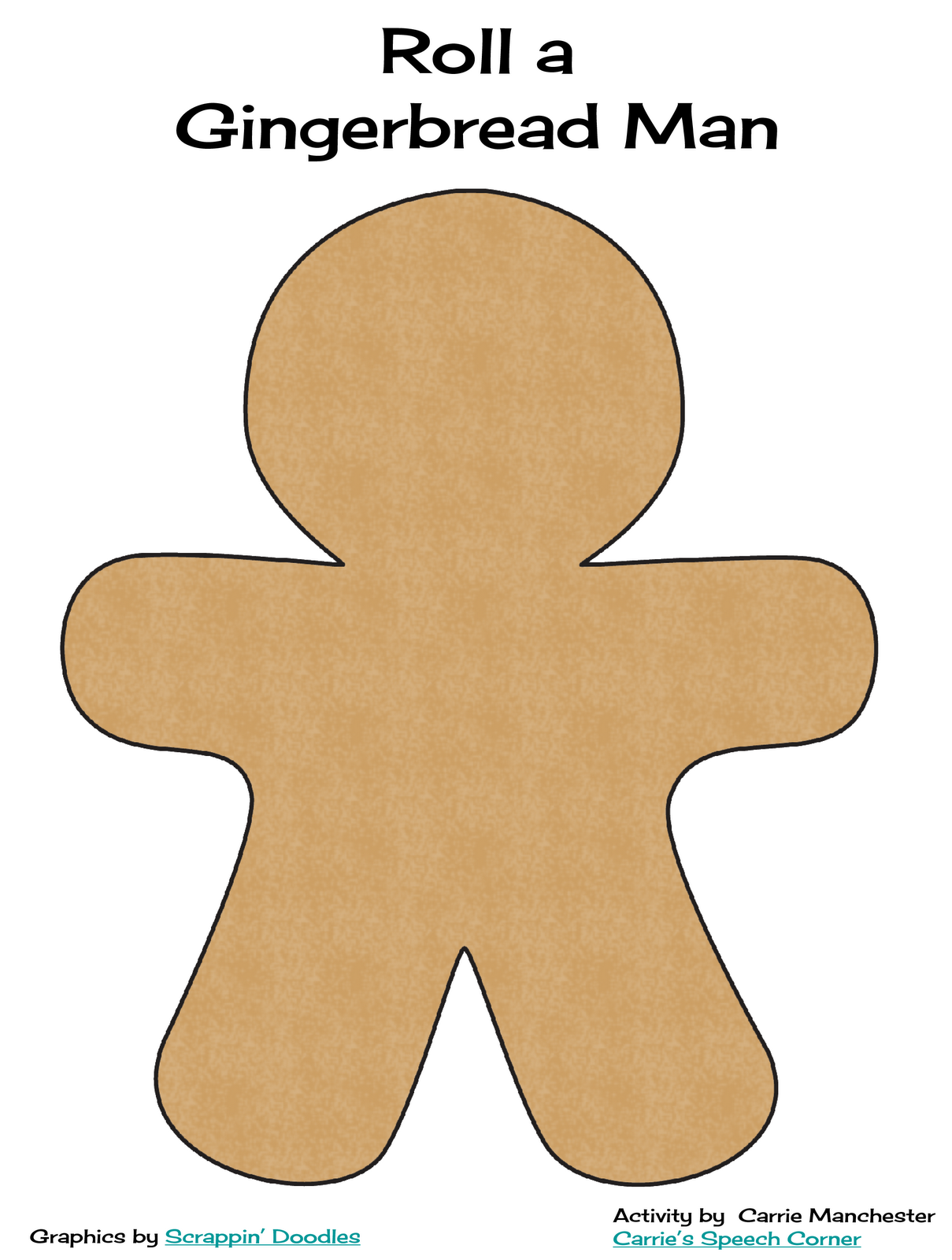 Gingerbread Chain Template : Paper Chain Gingerbread Man Template ...