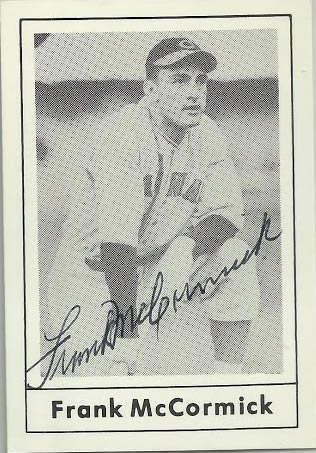 Cincinnati Reds Baseball Card Collector: TTM: Frank McCormick