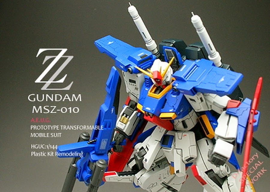 Custom Build HGUC 1/144 MSZ010 ZZ Gundam "Enhanced"