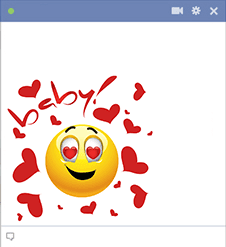 Facebook Hearts Emoticon
