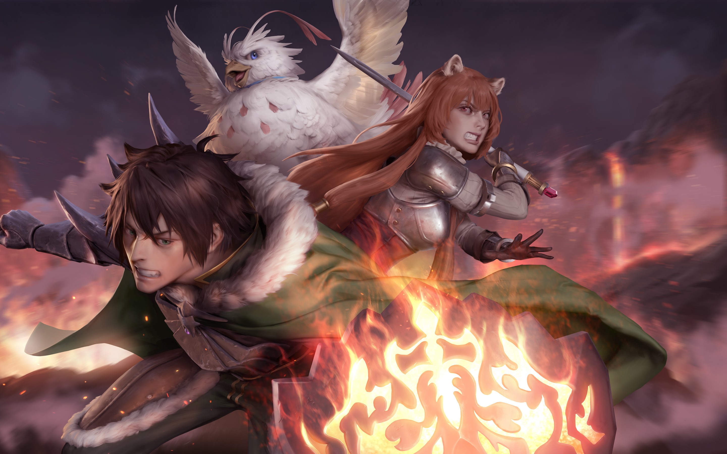 Naofumi, Raphtalia, Filo, The Rising of the Shield Hero, 8K, #36