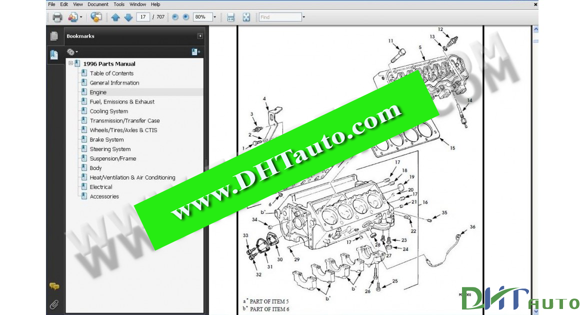 HUMMER H1 PARTS CATALOGUE [1992-2006] - Automotive Library