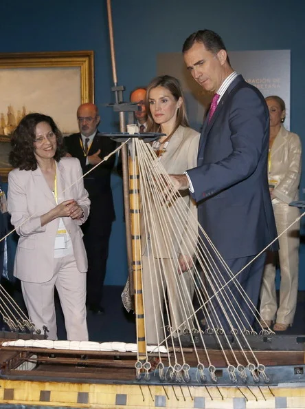 Prince Felipe and Princess Letizia visited Archaelogical Museum in Madrid