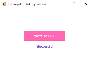 Export Dataset/Datatable to CSV File Using C# and VB.NET