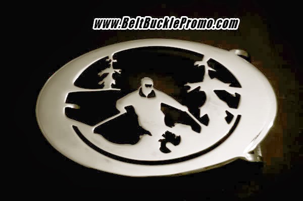 Custom Belt Buckle Promo: Ski resort belt buckle