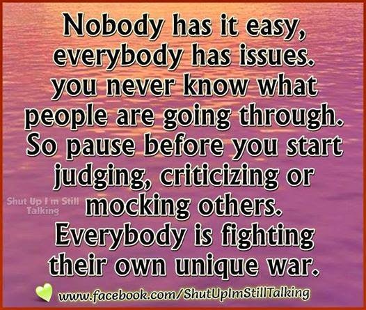 Nobody is perfect and nobody deserves to be perfect