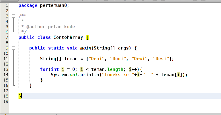 Contoh Soal Array Beserta Jawabnnya Dalam Java - Ruang Soal
