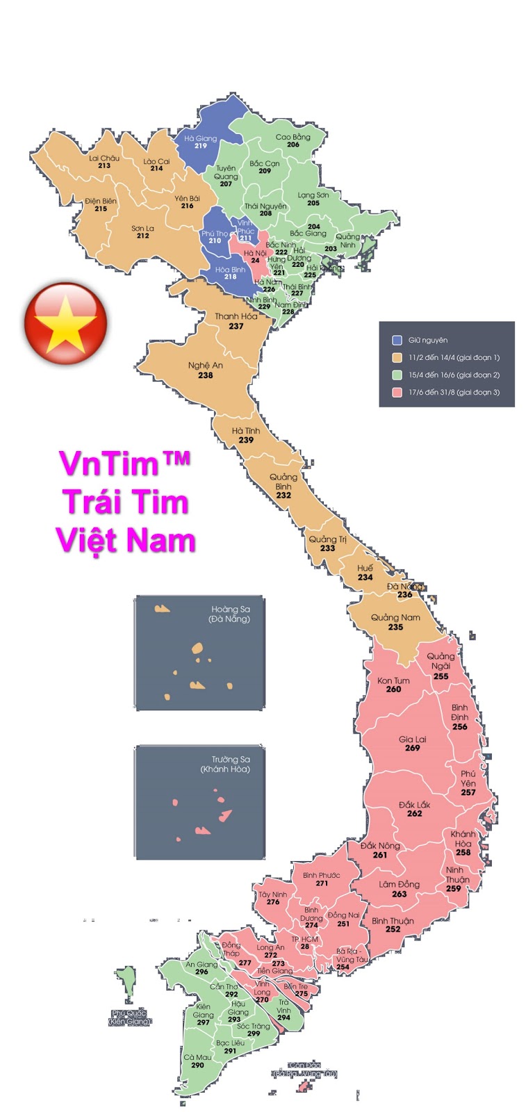 bản đồ thay chuyển đổi mã vùng điện thoại cố định mới 2017