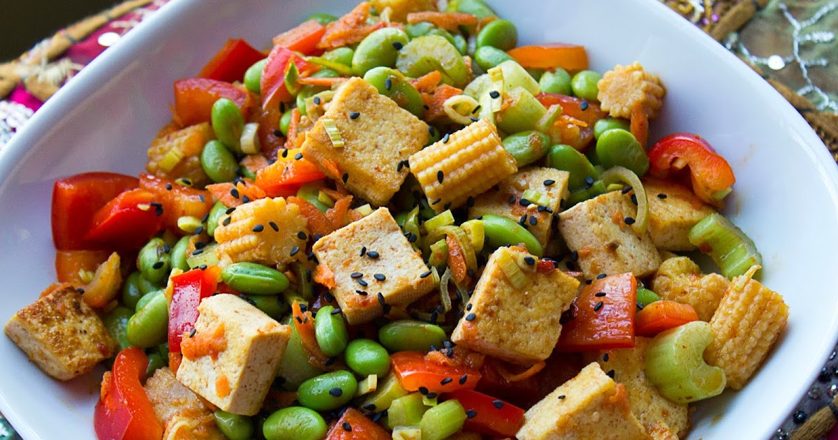 fabulous fridays Tofu edamame salad