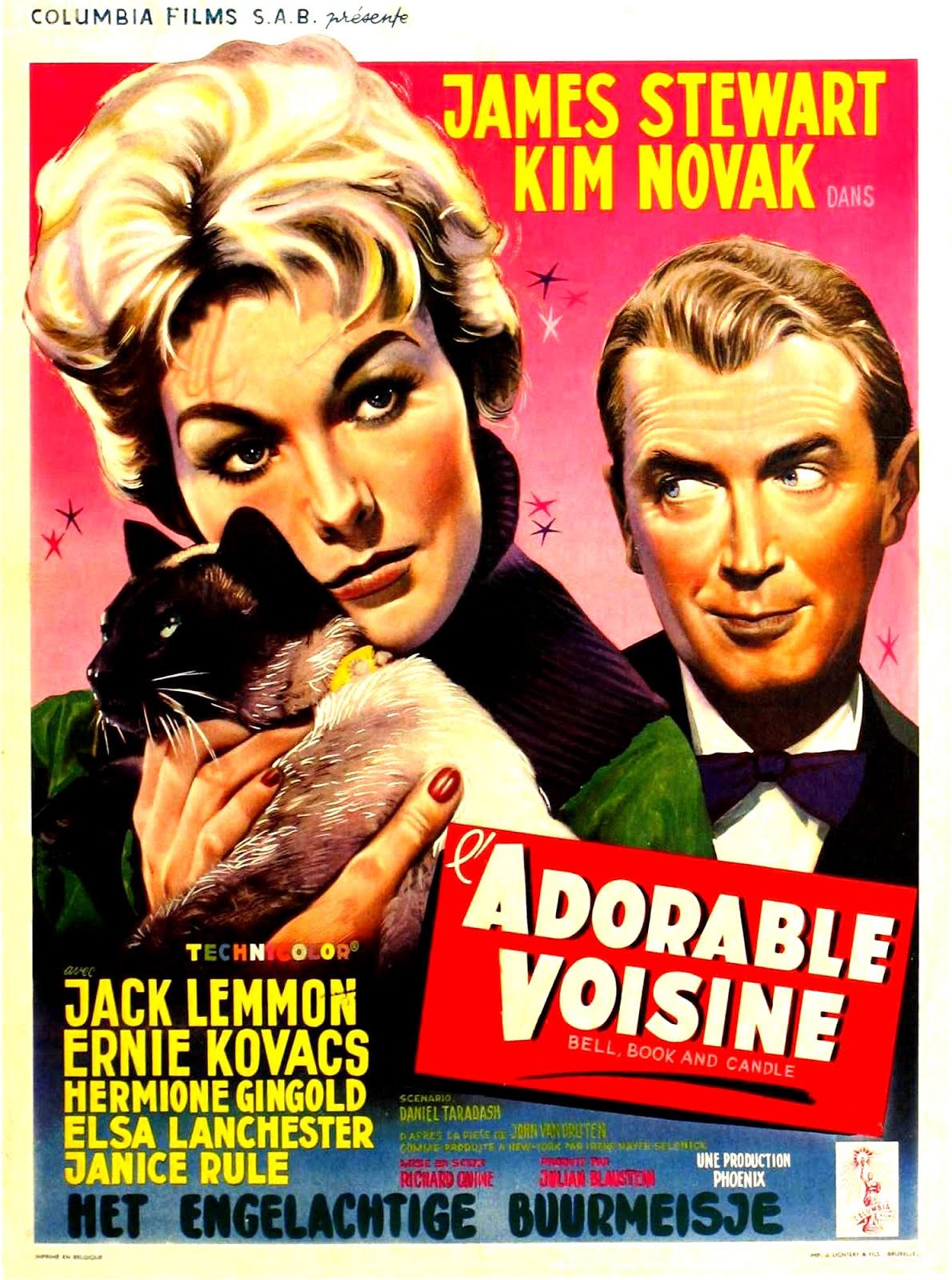 L'adorable voisine (1958) Richard Quine - Bell , book and candle (03.02.1958 / 07.04.1958)
