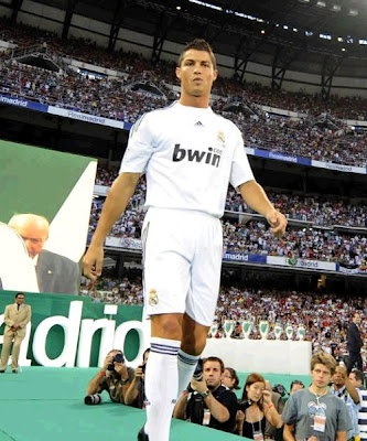 Cristiano Ronaldo: First day as Real Madrid player at Bernabeu  Stadium