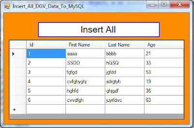 VB.Net Insert All DataGridView Records In Database