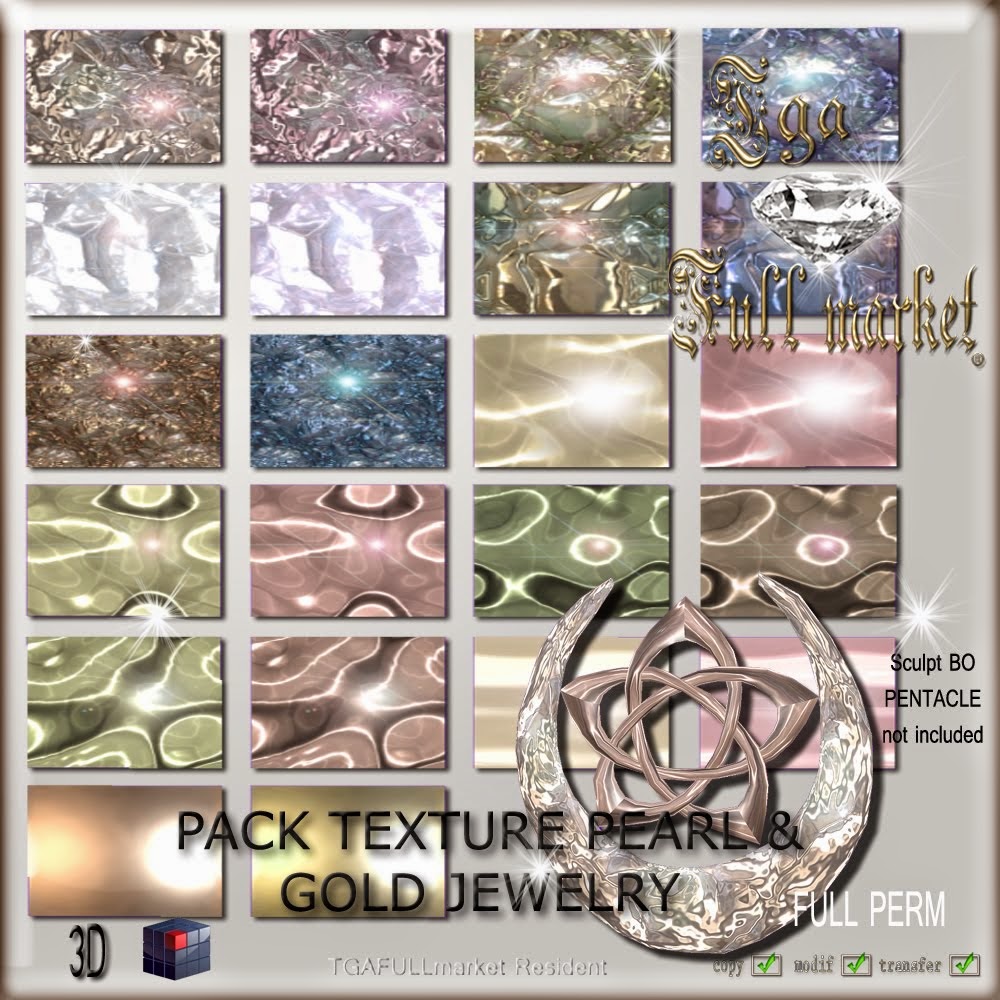 PACK TEXTURE PEARL & GOLD JEWELRY