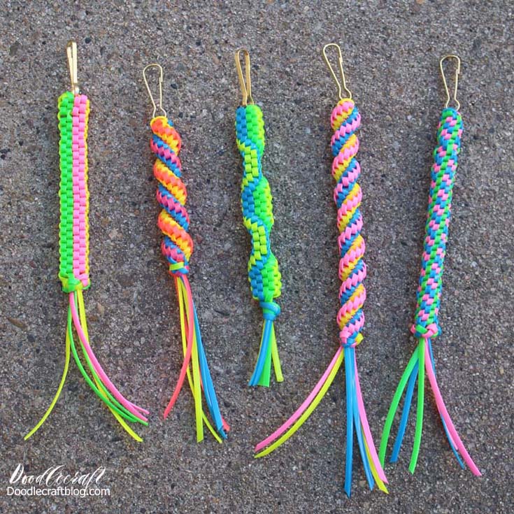 Boondoggle (plastic lacing)  Plastic lace, Summer arts and crafts, Plastic  lace crafts