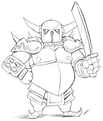 clash clans royale pekka drawing coloring pages character deviantart robertmarzullo stars draw drawings desenhos sketch kolorowanki painting brawl printable es