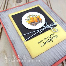Meet me by the Campfire Card-close up