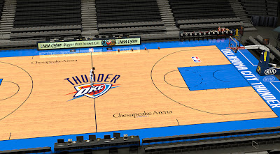 NBA 2K14 OKC Thunder Court Mod