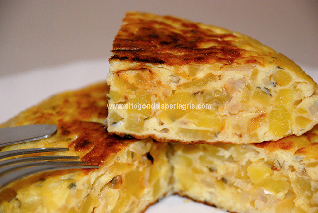 Tortilla de bacalao y patatas Tortilla de bacalao y patatas