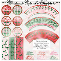 Christmas Cupcake Wrappers