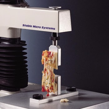 Pizza Tensile Rig Pizza toughness test using the TA.XTplus Texture Analyser