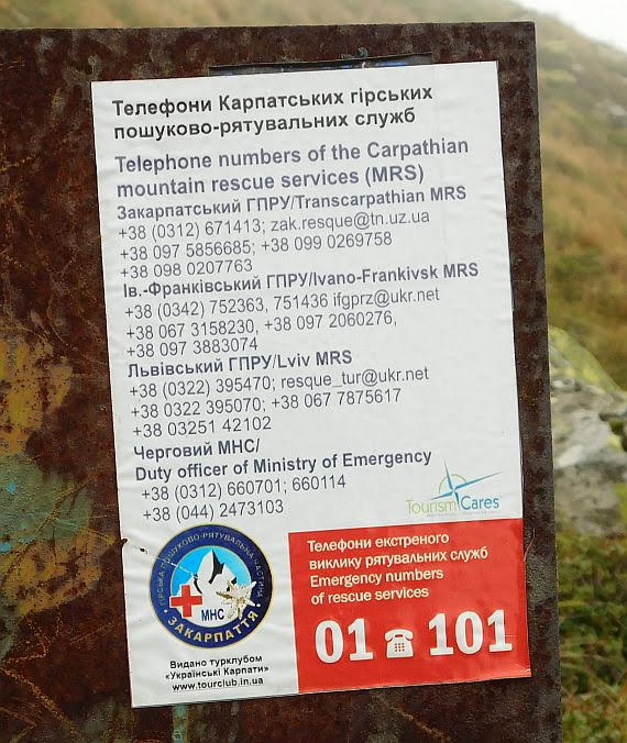 Info o górskich służbach ratowniczych na Ukrainie
