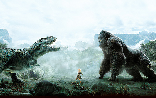 king kong vs v rex statue