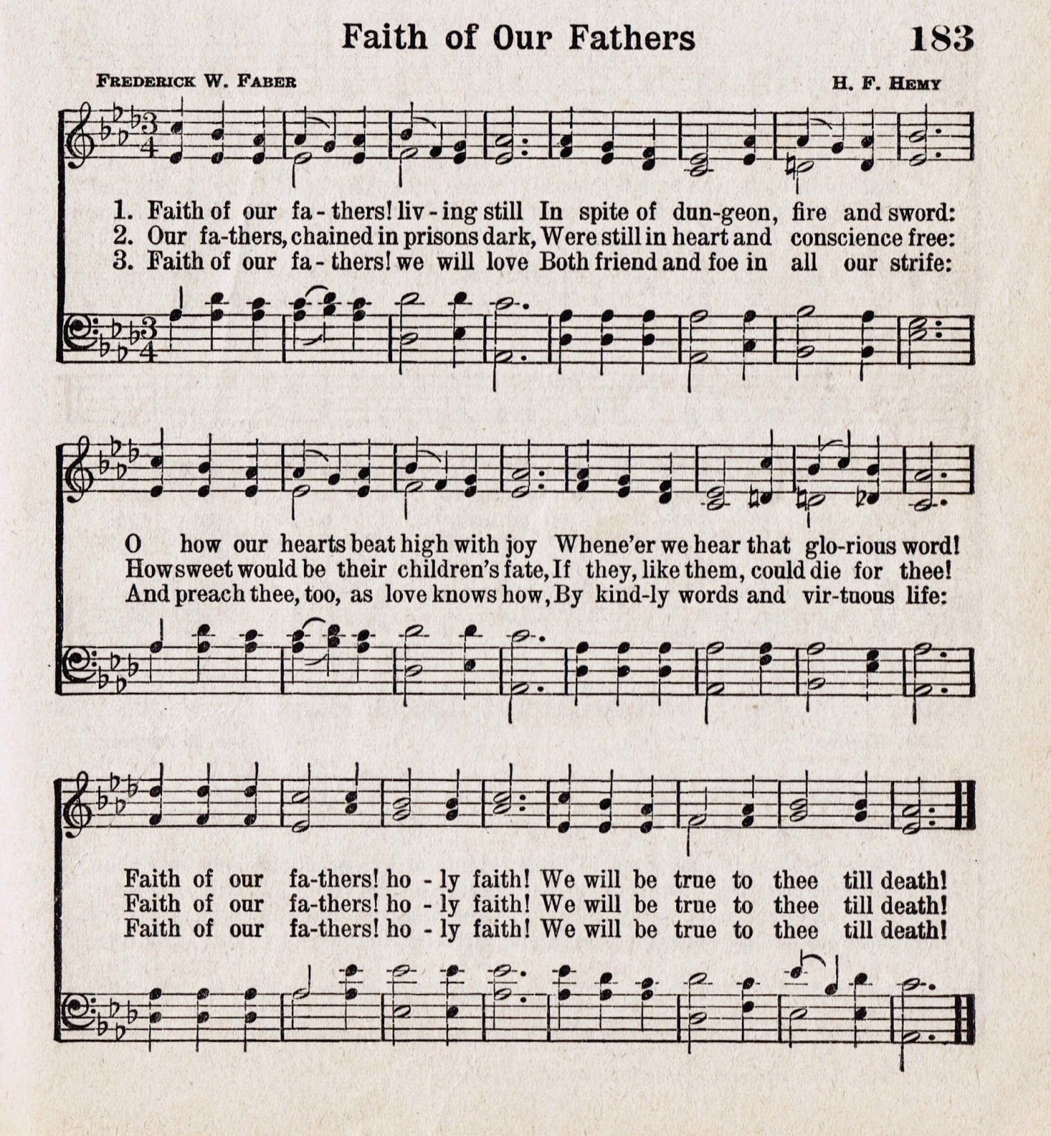 HAPPY FATHER'S DAY! - Printable Antique Hymn Book Page ...