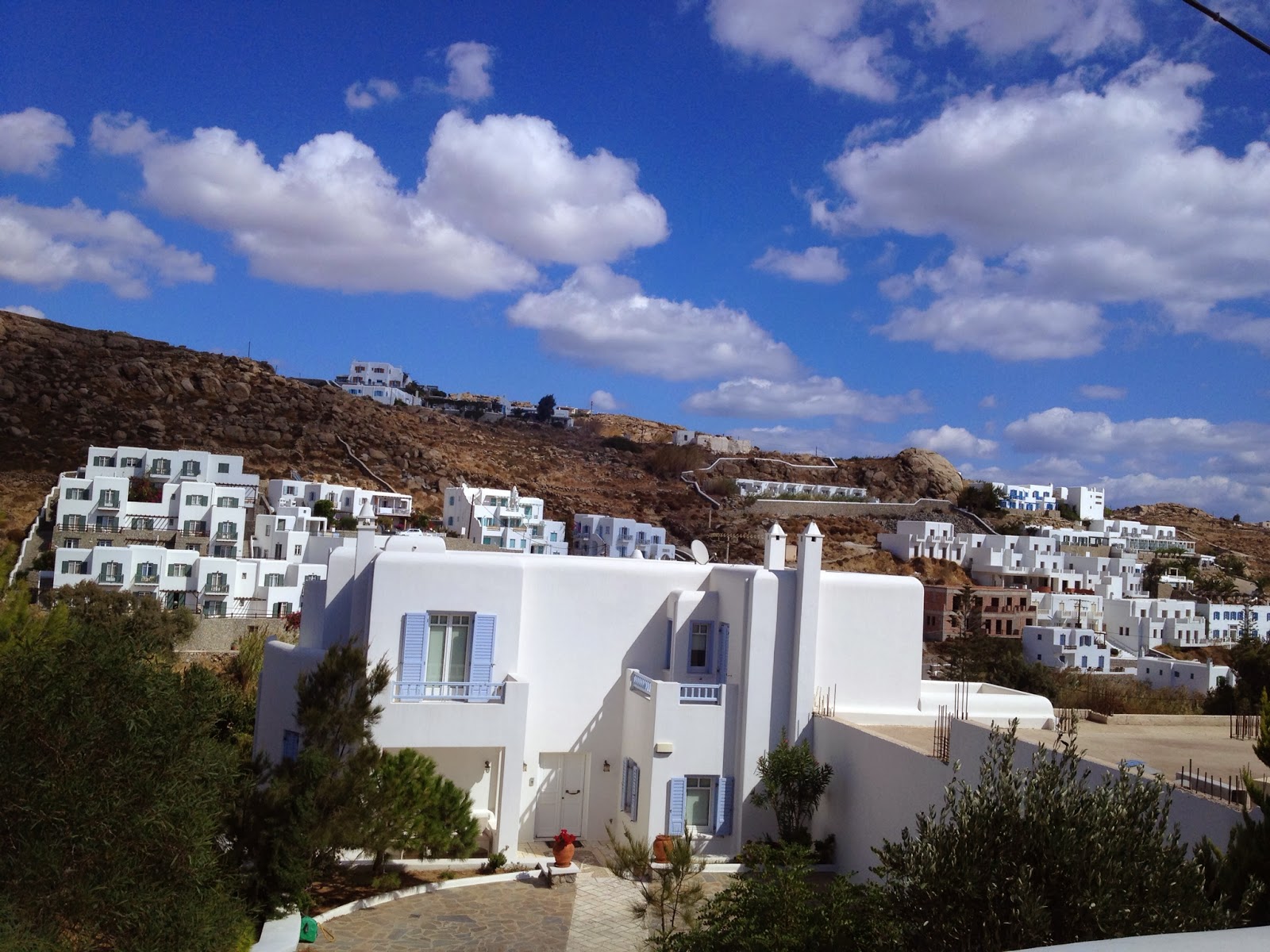 Mykonos - On the bus heading to Paradise Beach