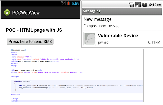 Android WebView vulnerability allows hacker to install malicious apps
