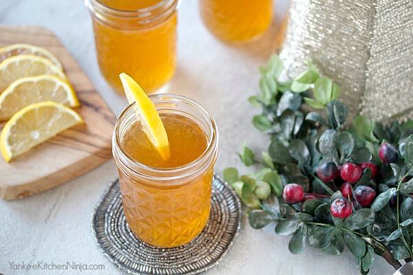 Southern bourbon holiday punch