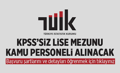 Tüik personel alımı Tüik personel alımı